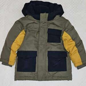 Kids Olive and Yellow Jacket From Old Navy